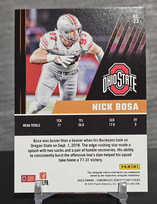 Nick Bosa 2023 Panini Chronicles Zenith Draft Picks