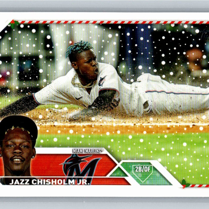 Jazz Chisholm Jr. 2023 Topps Holiday Baseball #123 Miami Marlins