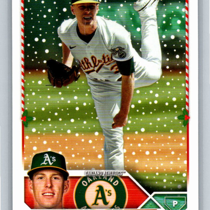 JP Sears 2023 Topps Holiday Baseball #H133 Oakland Athletics