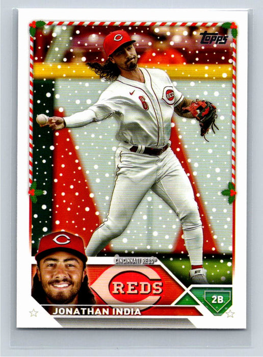 Jonathan India 2023 Topps Holiday Baseball #H135 Cincinnati Reds