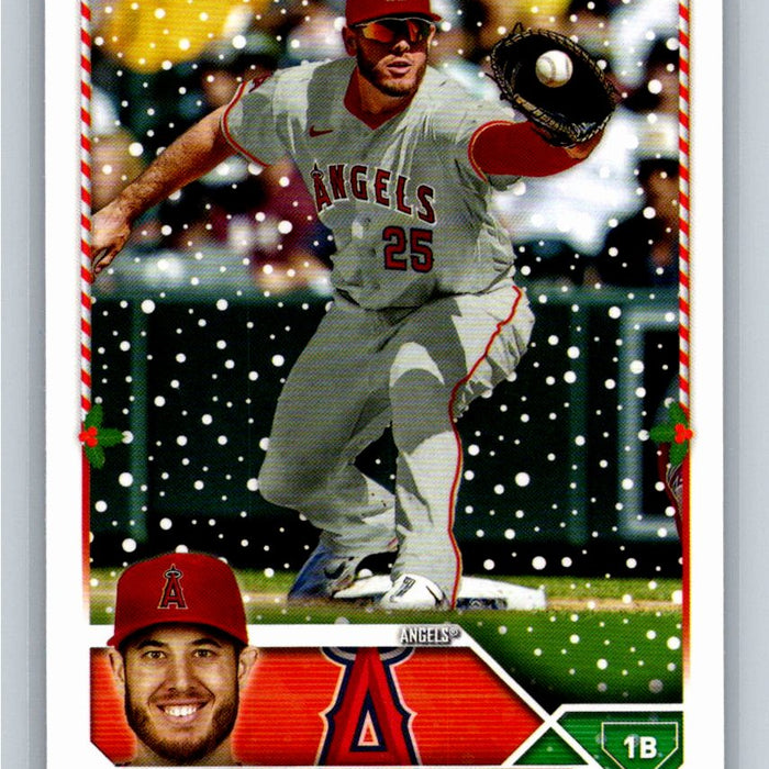 C.J. Cron 2023 Topps Holiday Baseball #H139 Los Angeles Angels