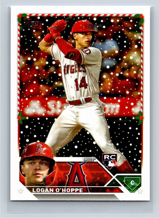 Logan O'Hoppe RC 2023 Topps Holiday Baseball #H144 Los Angeles Angels