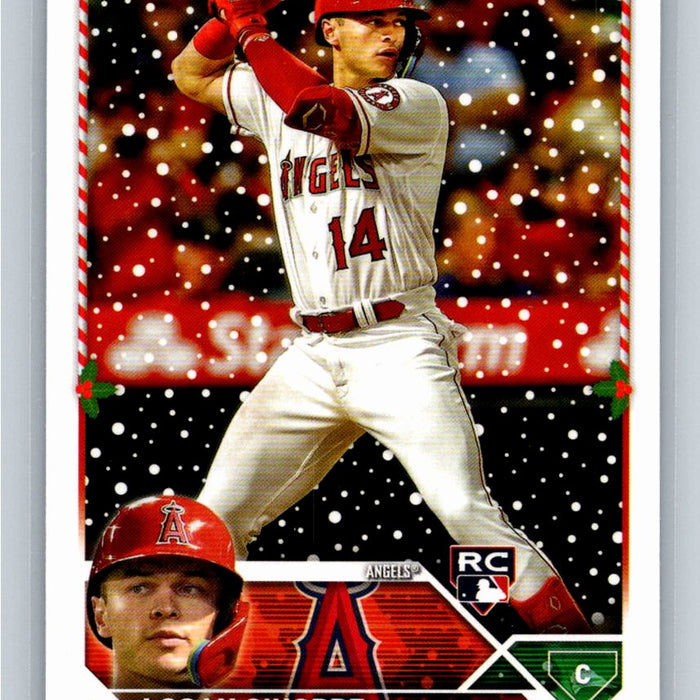 Logan O'Hoppe RC 2023 Topps Holiday Baseball #H144 Los Angeles Angels