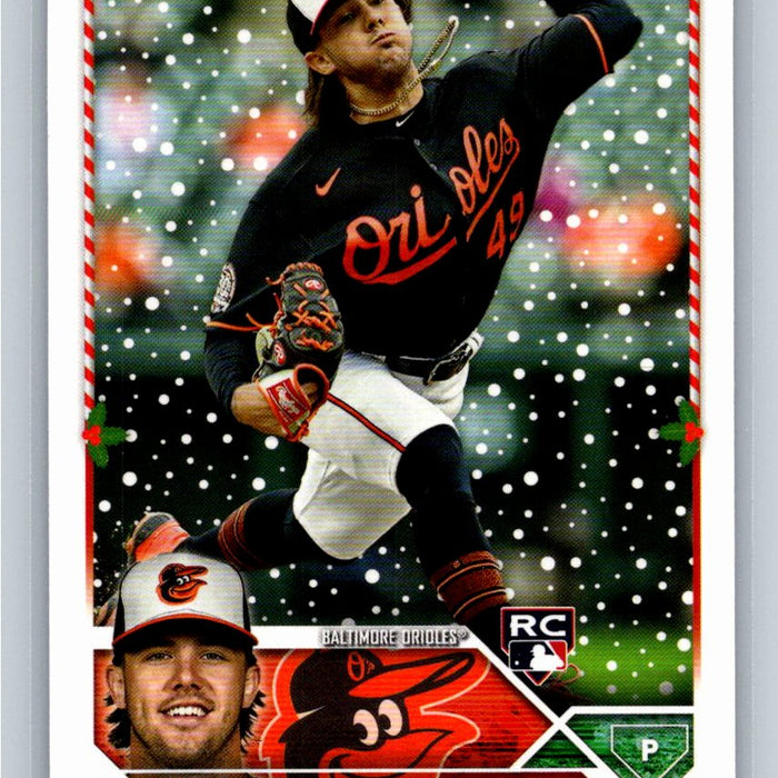 DL Hall RC 2023 Topps Holiday Baseball #H147 Baltimore Orioles