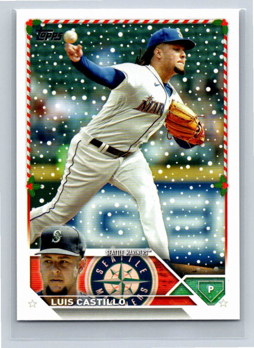 Luis Castillo 2023 Topps Holiday Baseball #H156 Seattle Mariners