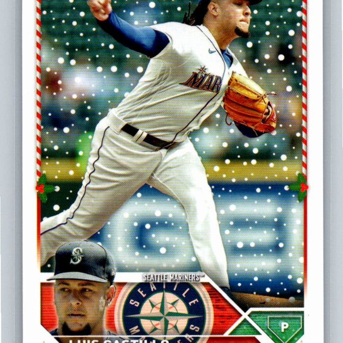 Luis Castillo 2023 Topps Holiday Baseball #H156 Seattle Mariners