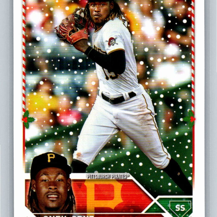 Oneil Cruz 2023 Topps Holiday Baseball #H158 Pittsburgh Pirates