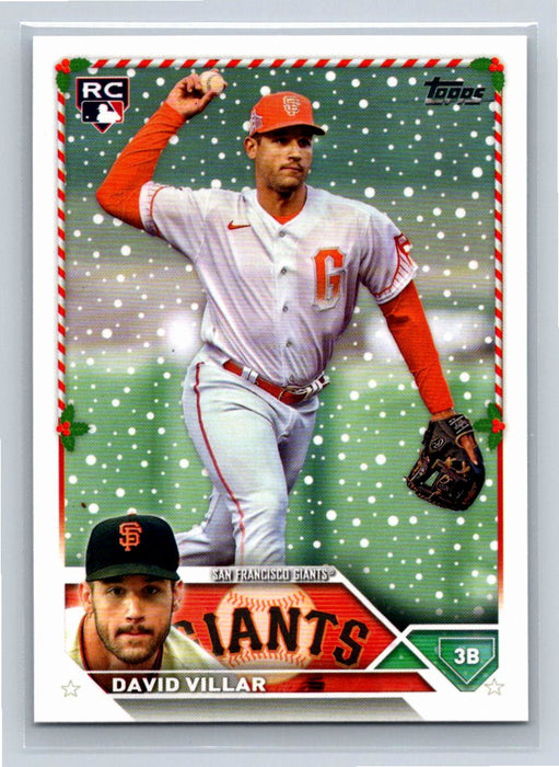 David Villar RC 2023 Topps Holiday Baseball #H161 San Francisco Giants