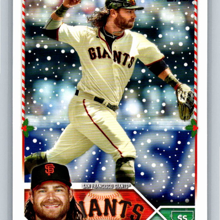 Brandon Crawford 2023 Topps Holiday Baseball #H162 San Francisco Giants