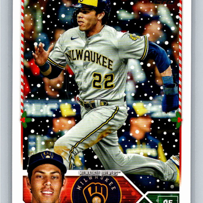 Christian Yelich 2023 Topps Holiday Baseball #H164 Milwaukee Brewers