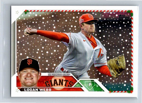 Logan Webb 2023 Topps Holiday Baseball #H168 San Francisco Giants