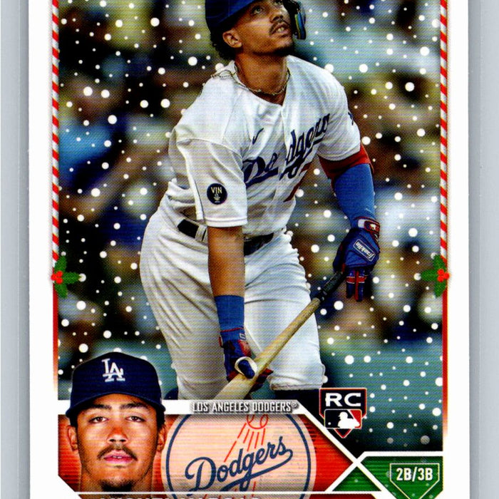 Miguel Vargas RC 2023 Topps Holiday Baseball #H172 Los Angeles Dodgers