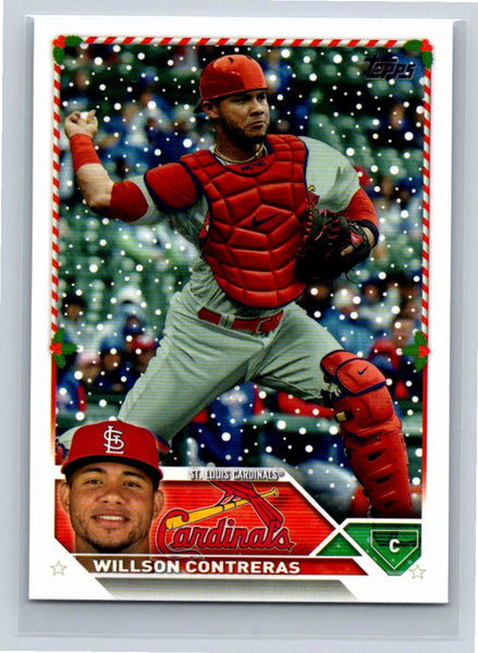 Willson Contreras 2023 Topps Holiday Baseball #H175 St. Louis Cardinals