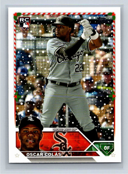 Oscar Colas RC 2023 Topps Holiday Baseball #H179 Chicago White Sox