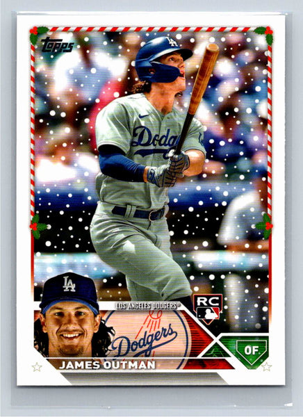 James Outman RC 2023 Topps Holiday Baseball #H186 Los Angeles Dodgers