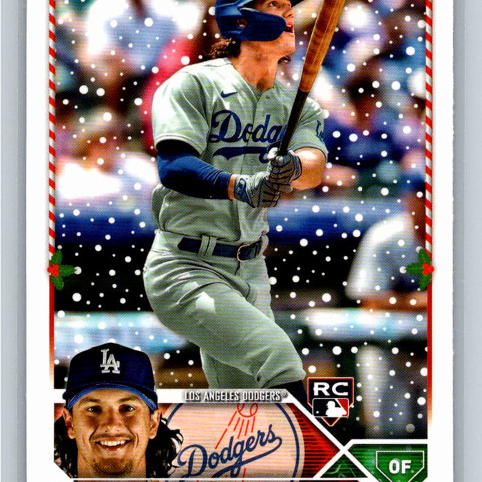 James Outman RC 2023 Topps Holiday Baseball #H186 Los Angeles Dodgers