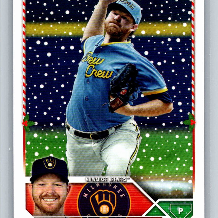 Brandon Woodruff 2023 Topps Holiday Baseball #H187 Milwaukee Brewers