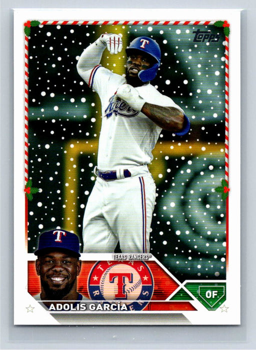 Adolis Garcia 2023 Topps Holiday Baseball #H195 Texas Rangers