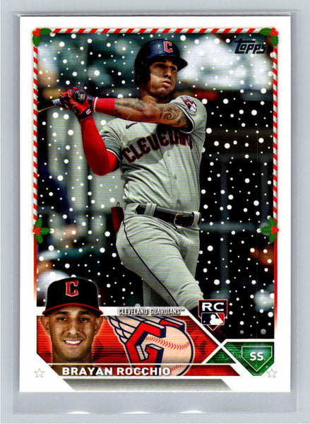 Bryan Rocchio RC 2023 Topps Holiday Baseball #H63 Cleveland Guardians