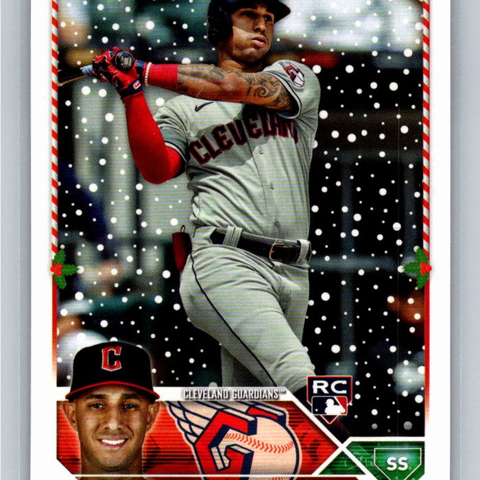 Bryan Rocchio RC 2023 Topps Holiday Baseball #H63 Cleveland Guardians