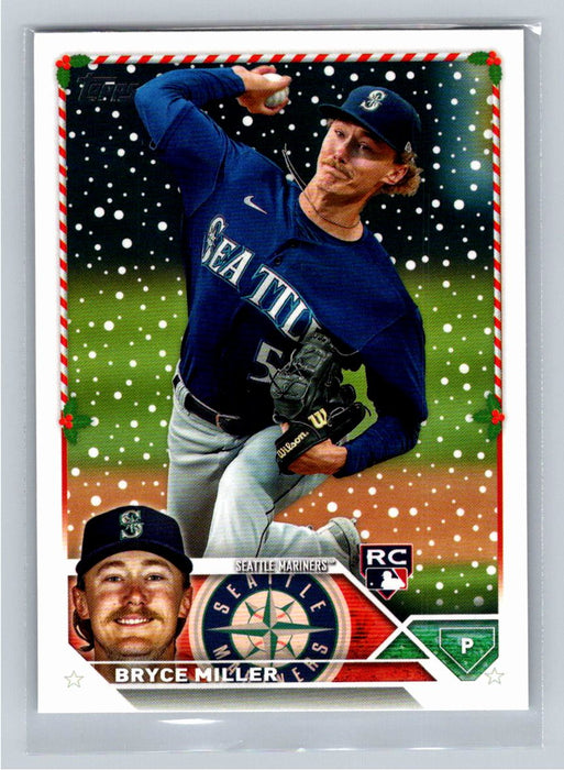 Bryce Miller RC 2023 Topps Holiday Baseball #H65 Seattle Mariners