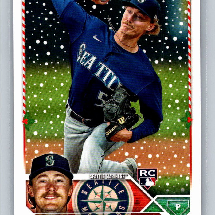 Bryce Miller RC 2023 Topps Holiday Baseball #H65 Seattle Mariners