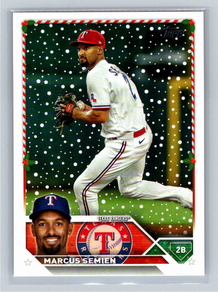 Marcus Semien 2023 Topps Holiday Baseball #H73 Texas Rangers