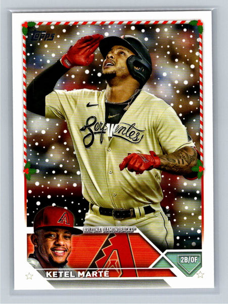 Ketel Marte 2023 Topps Holiday Baseball #H77 Arizona Diamondback