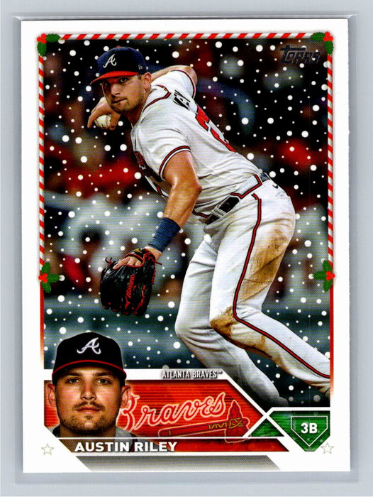 Austin Riley 2023 Topps Holiday Baseball #81 Atlanta Braves