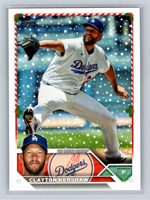 Clayton Kershaw 2023 Topps Holiday Baseball #H98 Los Angeles Dodgers