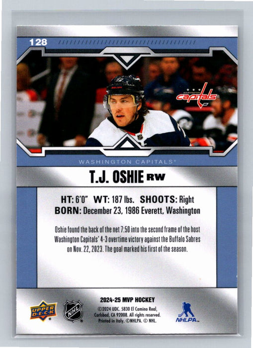 T.J. Oshie 2024/25 Upper Deck MVP #128 Washington Capitals