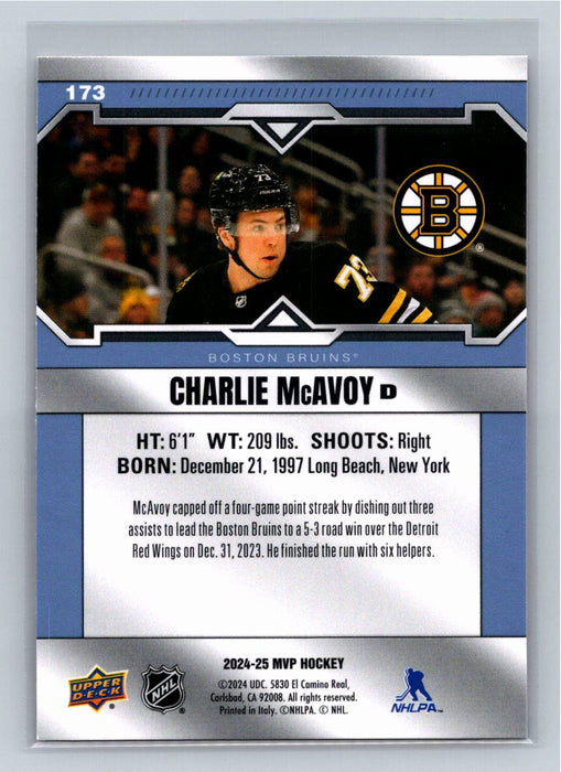 Charlie McAvoy 2024/25 UD MVP #173 Boston Bruins