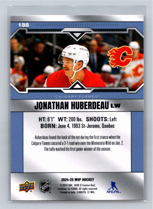 Jonathan Huberdeau 2024/25 Upper Deck MVP #188 Calgary Flames