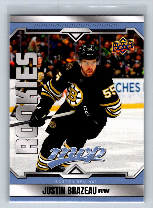 Justin Brazeau 2024/25 Upper Deck MVP #226 Boston Bruins SP Rookies