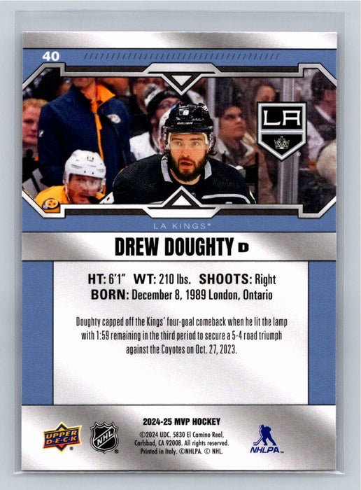 Drew Doughty 2024/25 UD MVP #40 LA Kings