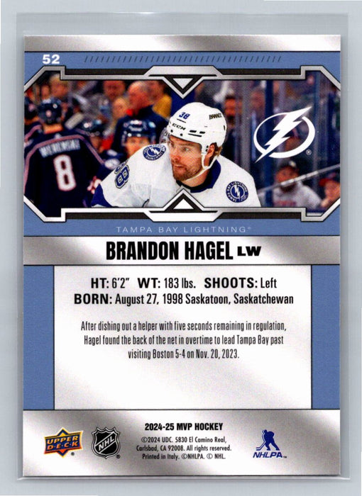 Brandon Hagel 2024/25 Upper Deck MVP #52 Tampa Bay Lightening