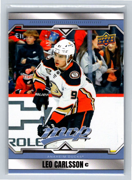 Leo Carlsson 2024/25 UD MVP #91 Anaheim Ducks