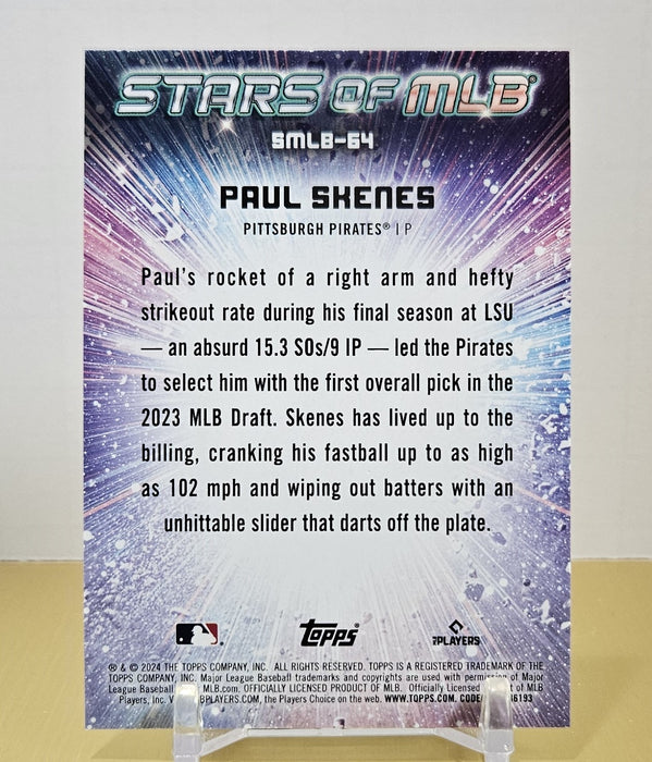 Paul Skenes RC 24 Topps Update #SMLB-64 Stars of MLB Pittsburgh Pirates