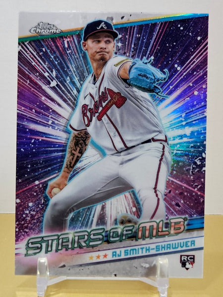 AJ Smith-Shawver RC 2024 Topps Update Chrome #CSMLB-75 Stars of MLB Atlanta Braves