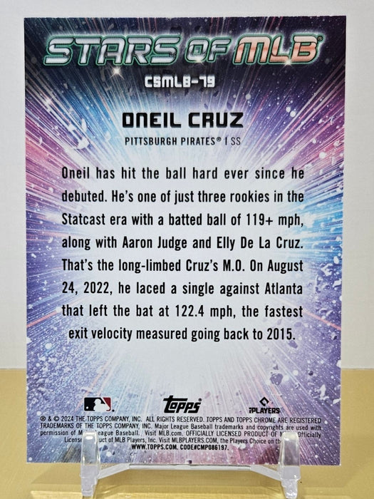 Oneil Cruz 2024 Topps Update Chrome #CSMLB-79 Stars of MLB Pittsburgh Pirates