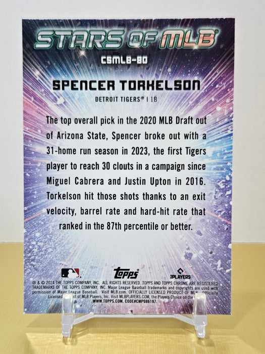 Spencer Torkelson 2024 Topps Update Chrome #CSMLB-80 Stars of MLB Detroit Tigers