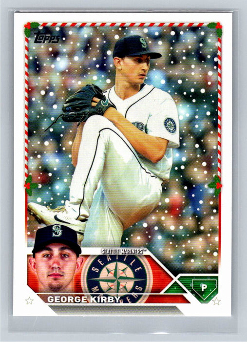 George Kirby 2023 Topps Holiday Baseball #H3 Seattle Mariners