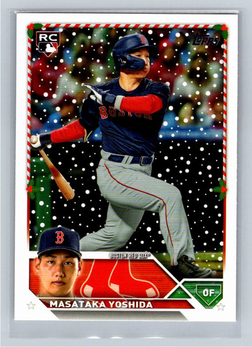 Masataka Yoshida 2023 Topps Holiday Baseball #H8 RC Boston Red Sox