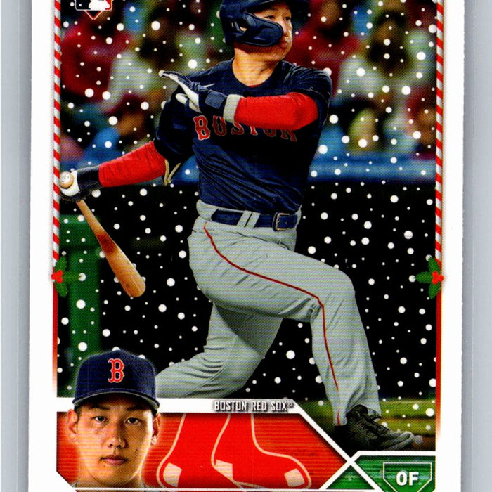 Masataka Yoshida 2023 Topps Holiday Baseball #H8 RC Boston Red Sox