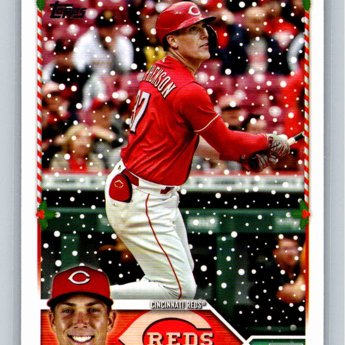 Tyler Stephenson 2023 Topps Holiday Baseball #H30 Cincinnati Reds