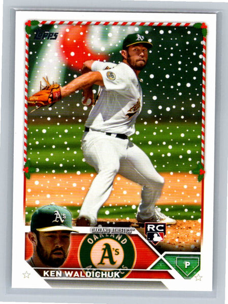 Ken Waldichuck RC 2023 Topps Holiday Baseball #H31 Oakland A's