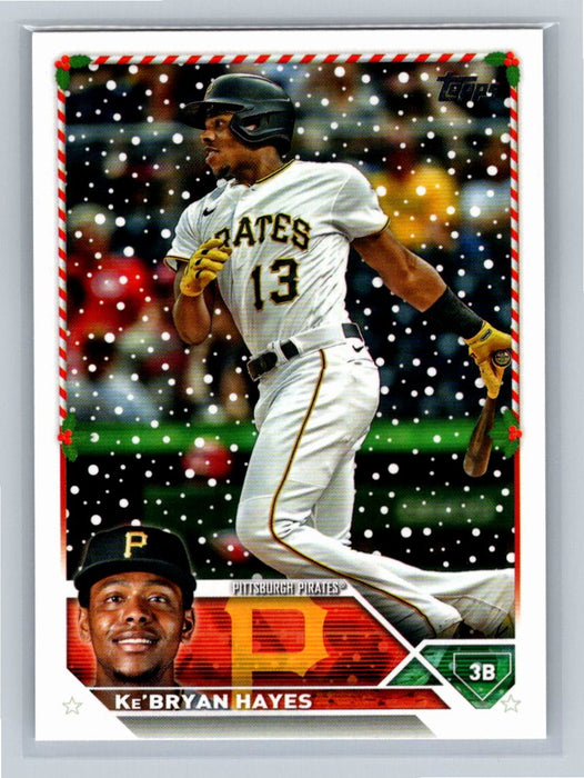 Ke'Bryan Hayes 2023 Topps Holiday Baseball #H32 Pittsburgh Pirates