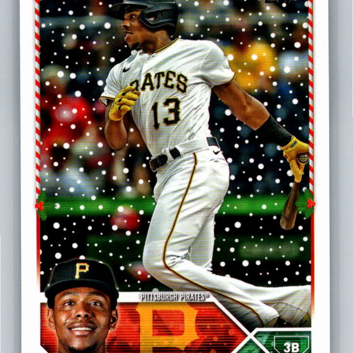 Ke'Bryan Hayes 2023 Topps Holiday Baseball #H32 Pittsburgh Pirates