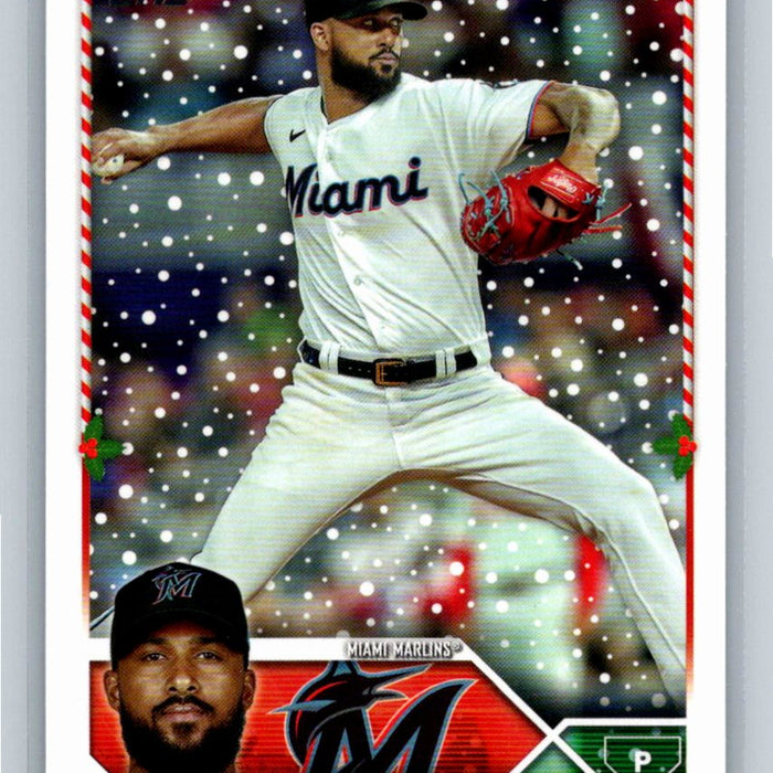 Sandy Alcantara 2023 Topps Holiday Baseball #H33 Miami Marlins