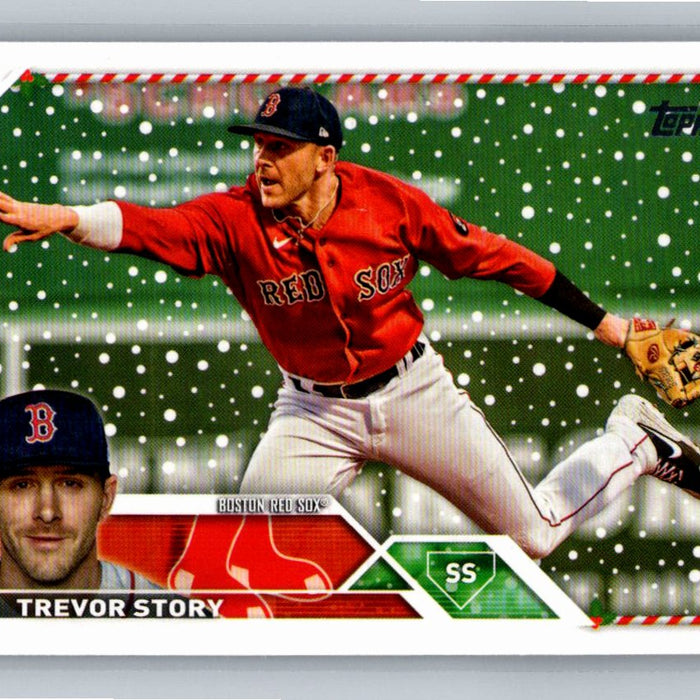 Trevor Story 2023 Topps Holiday Baseball #H34 Boston Red Sox